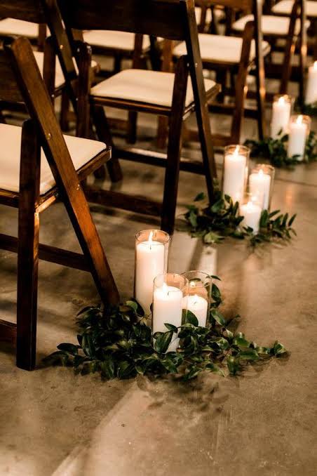Social event decor setup