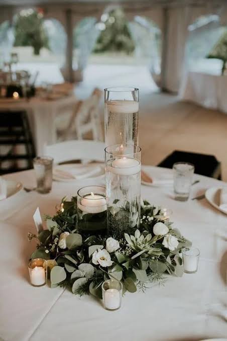 Luxury wedding decor setup